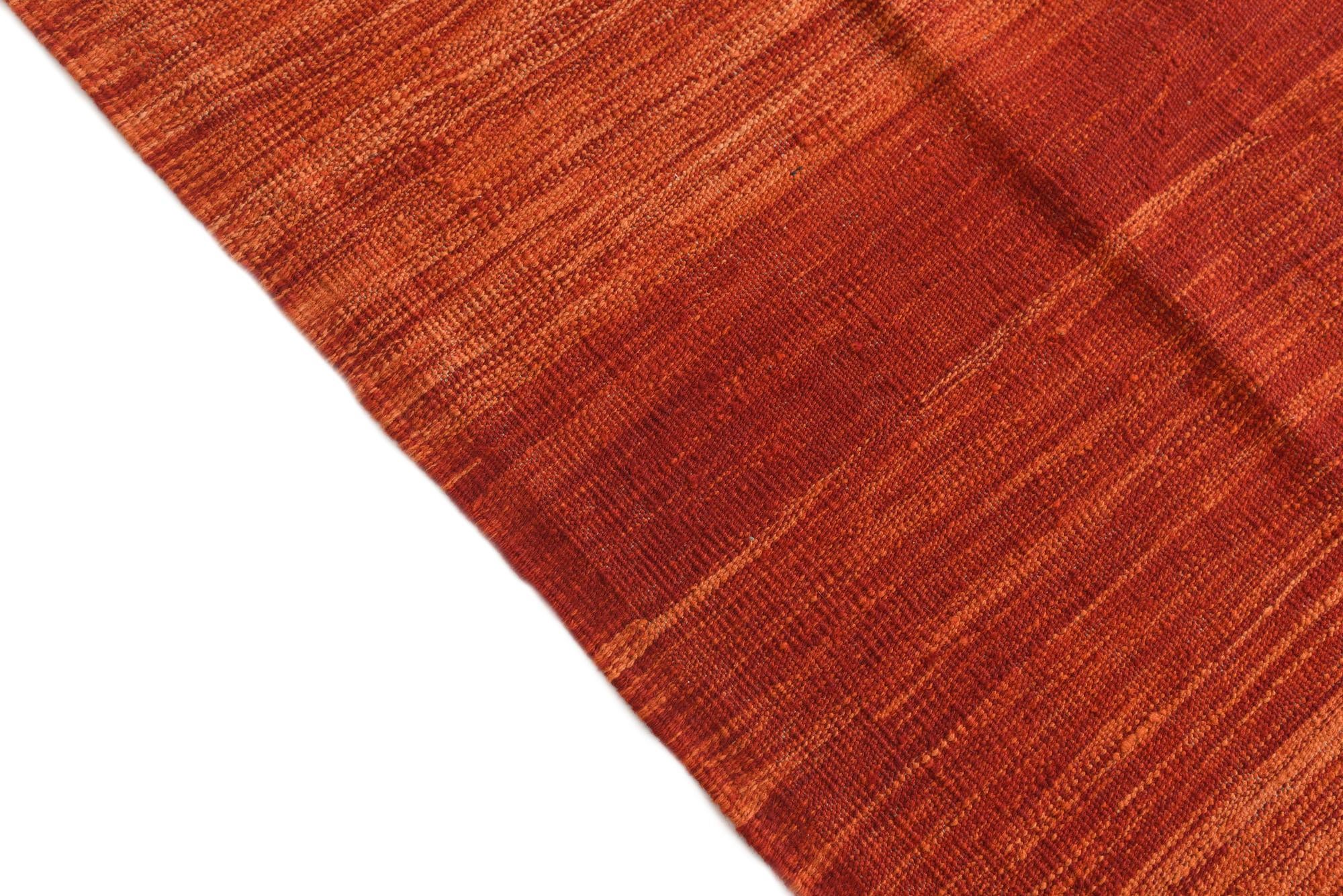 5' 7 x 8' Hand Woven Kilim Modern Wool Rug