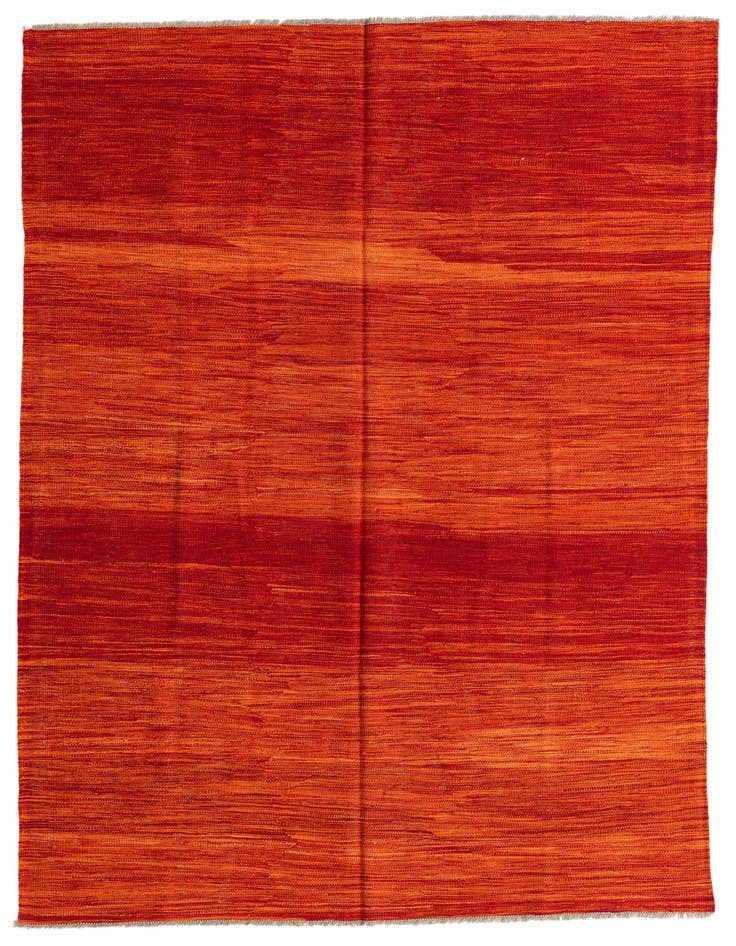 Detail image of 5' 7 x 8' Hand Woven Kilim Modern Wool Rug