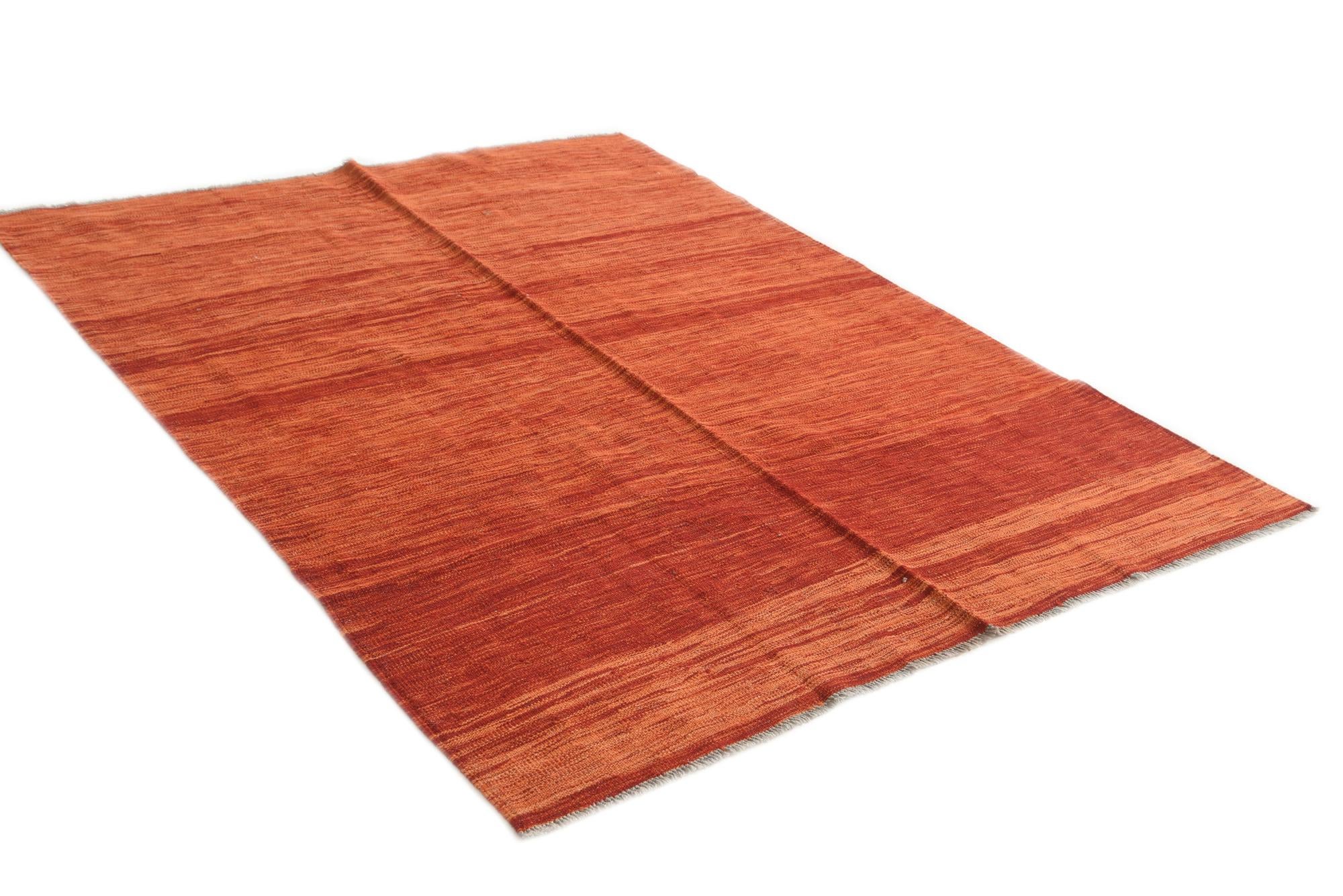 5' x 6' 4 Hand Woven Kilim Modern Wool Rug