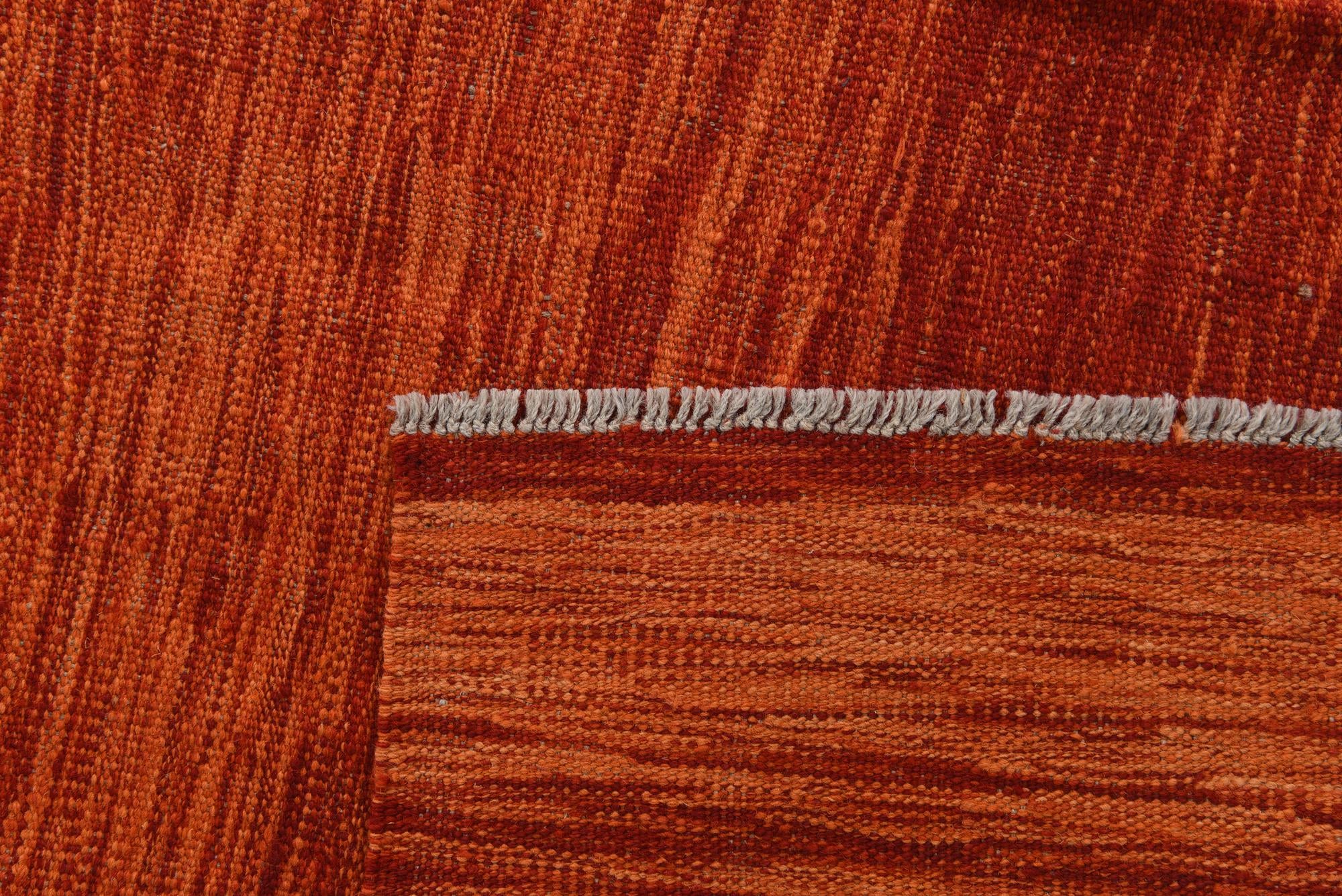 5' x 6' 4 Hand Woven Kilim Modern Wool Rug