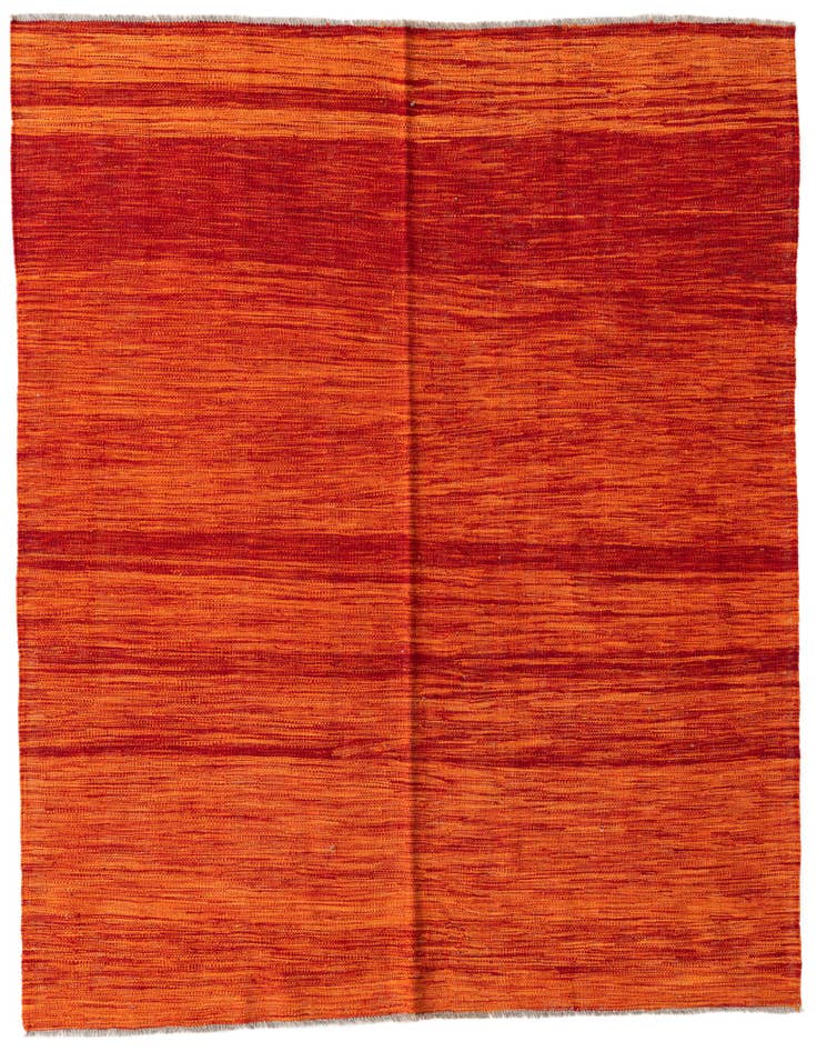 Detail image of 5' x 6' 4 Hand Woven Kilim Modern Wool Rug