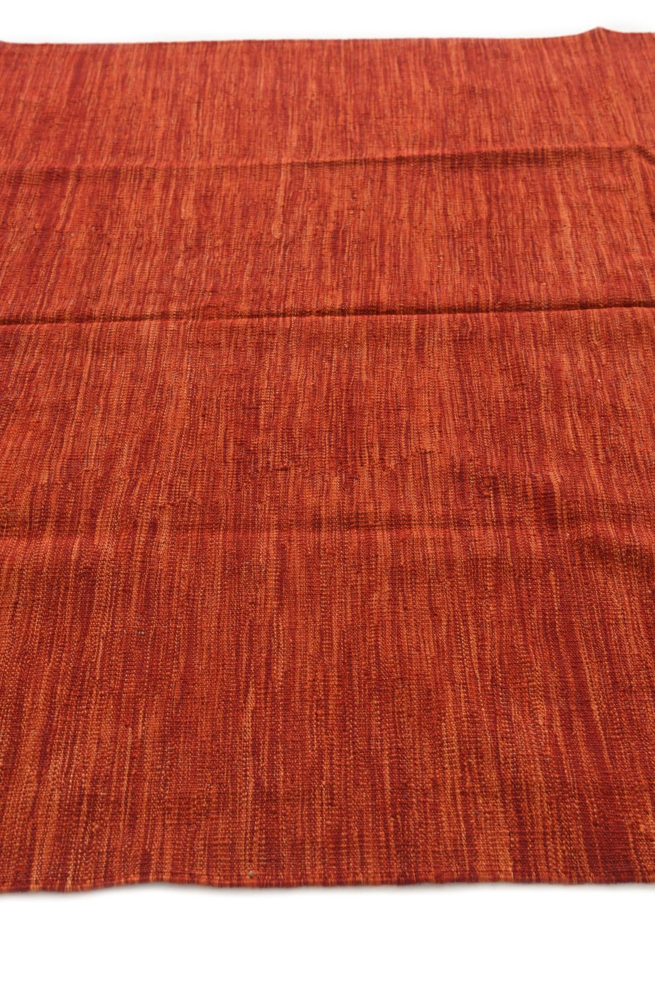 5' 3 x 6' 5 Hand Woven Kilim Modern Wool Rug