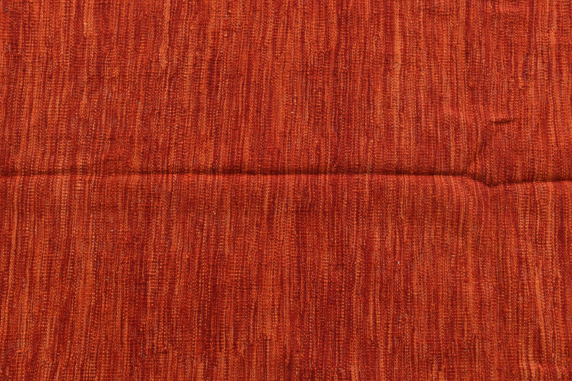 5' 3 x 6' 5 Hand Woven Kilim Modern Wool Rug