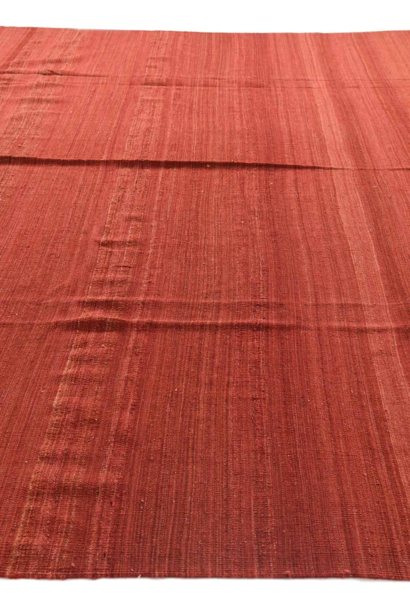 13' 2 x 19' 5 Hand Woven Kilim Modern Wool Rug