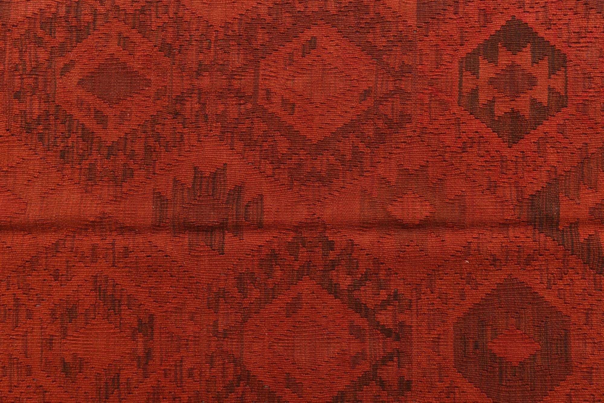 4' 1 x 5' 9 Hand Woven Kilim Modern Wool Rug