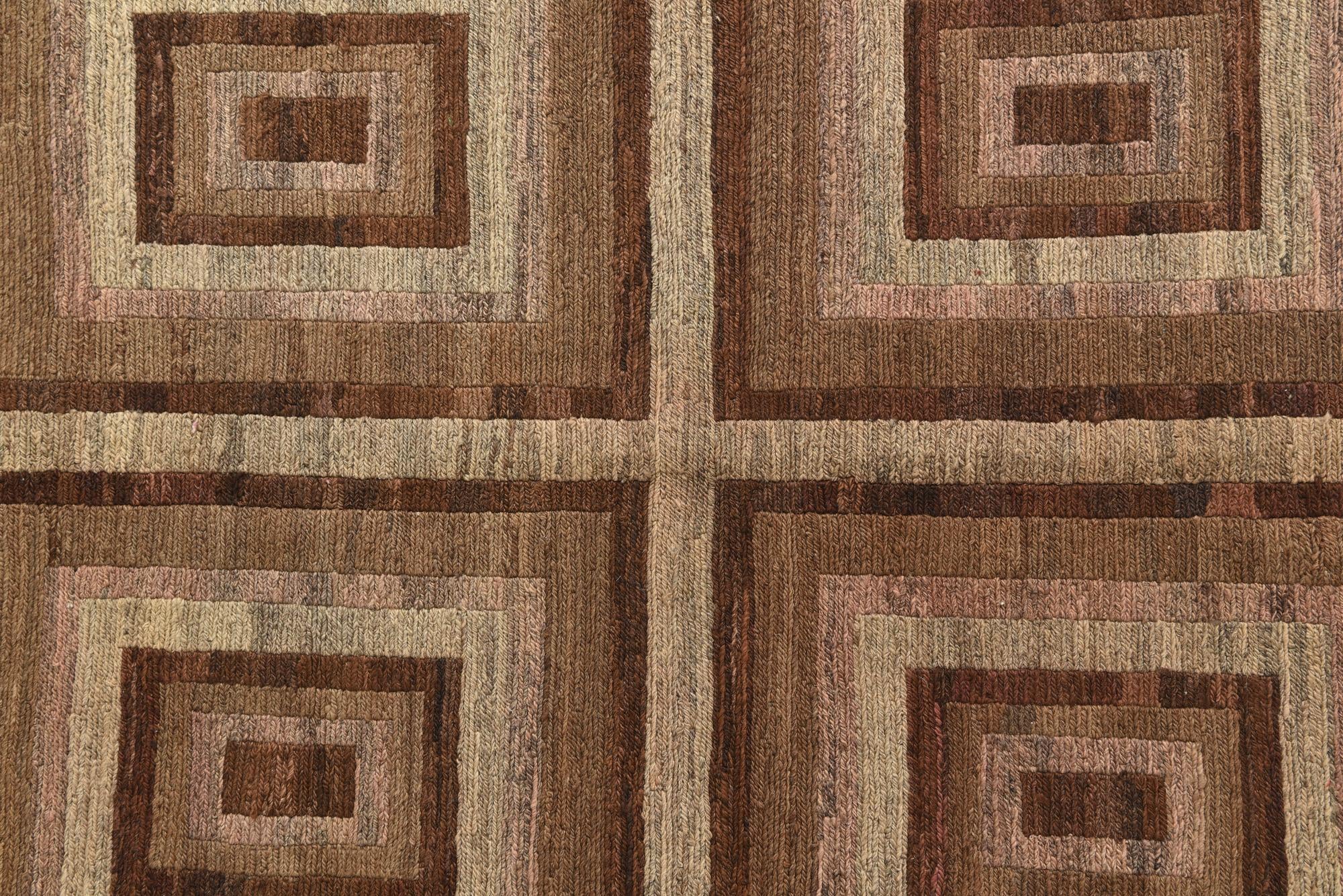 4' 3 x 6' 3 Hand Woven Kilim Modern Wool Rug