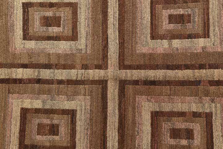 4' 3 x 6' 3 Hand Woven Kilim Modern Wool Rug