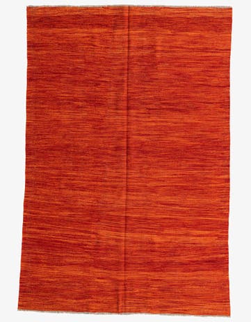 5' 5 x 8' 1 Hand Woven Kilim Modern Wool Rug