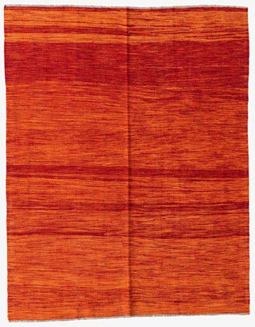 5' x 6' 4 Hand Woven Kilim Modern Wool Rug