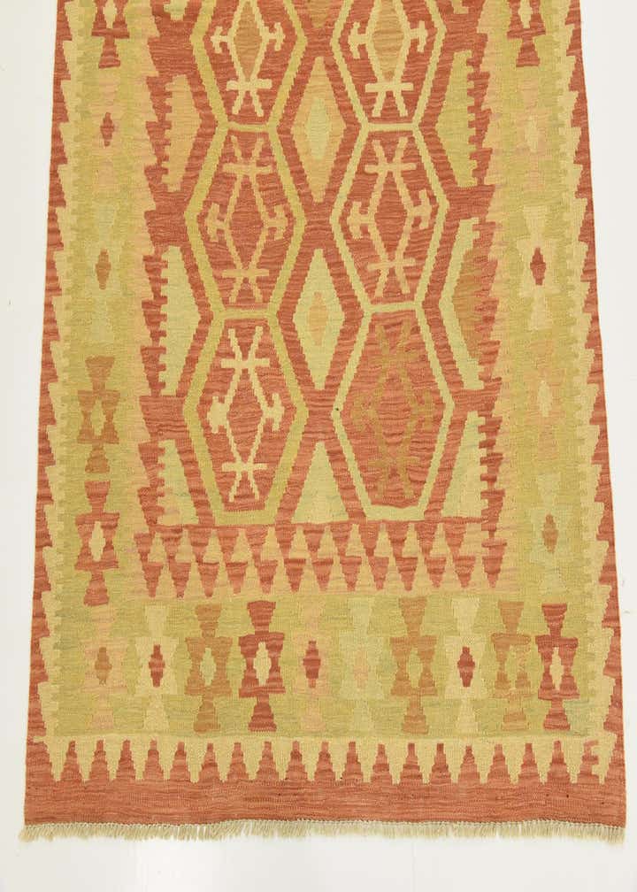 3' 9 x 5' 9 Hand Woven Kilim Waziri Wool Rug