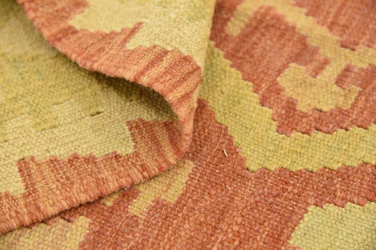 Detail image of 3' 9 x 5' 9 Hand Woven Kilim Waziri Wool Rug