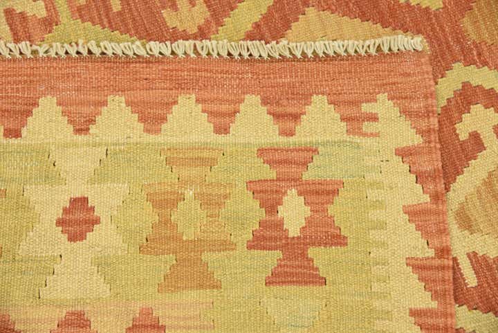 3' 9 x 5' 9 Hand Woven Kilim Waziri Wool Rug