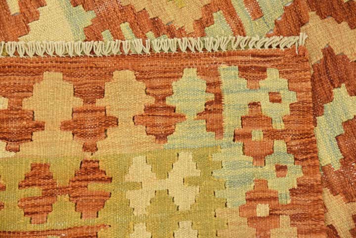 3' 10 x 5' 8 Hand Woven Kilim Waziri Wool Rug