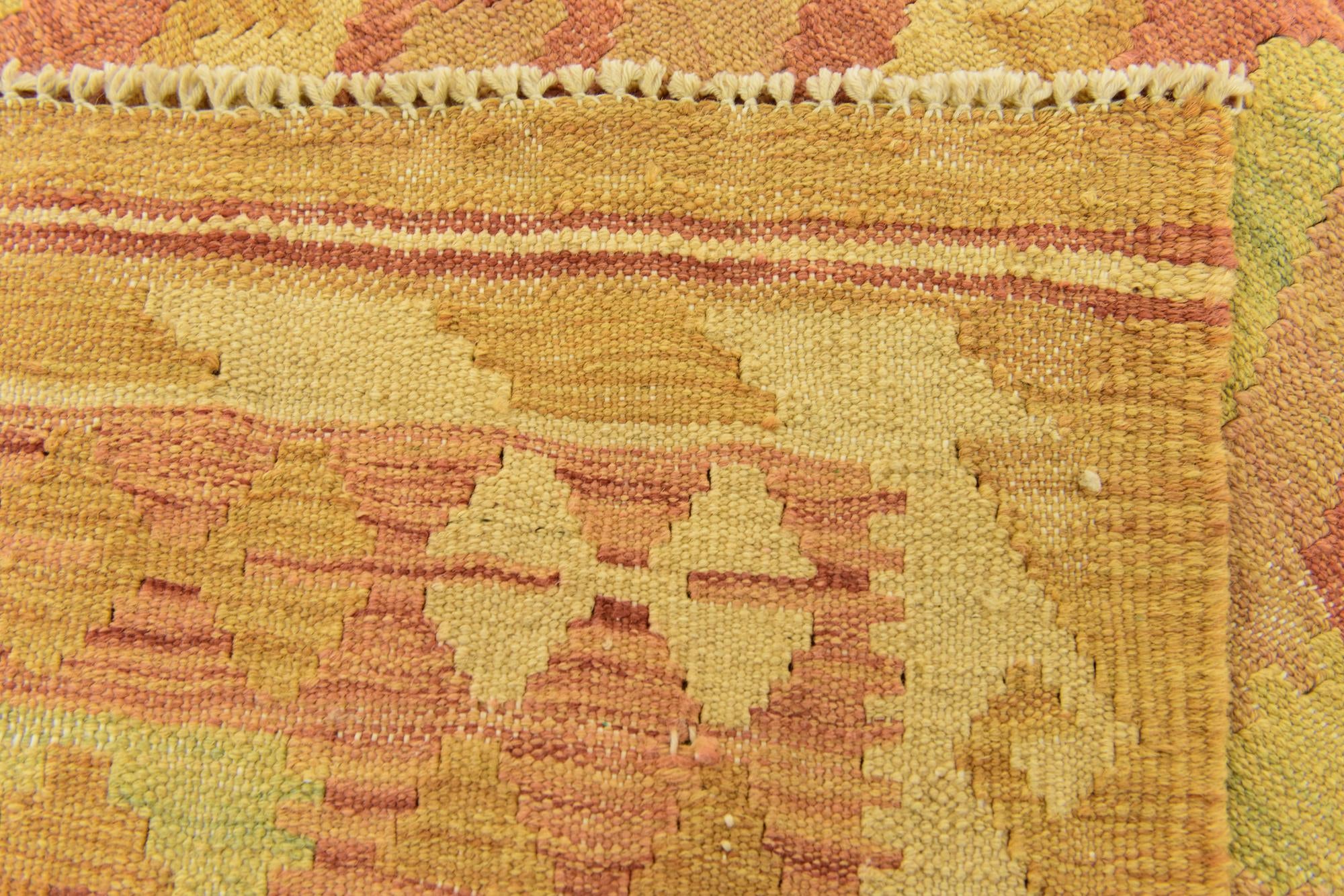 3' 3 x 5' Hand Woven Kilim Waziri Wool Rug