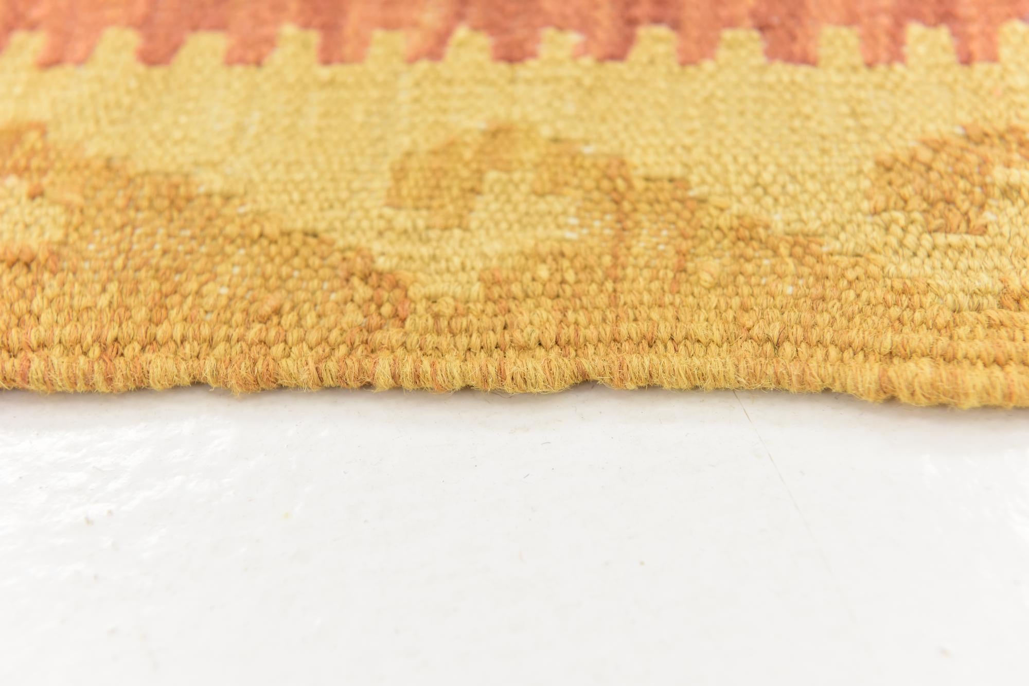 3' 3 x 5' Hand Woven Kilim Waziri Wool Rug