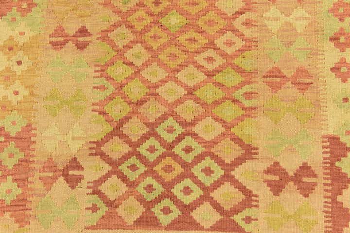 3' 3 x 4' 10 Hand Woven Kilim Waziri Wool Rug