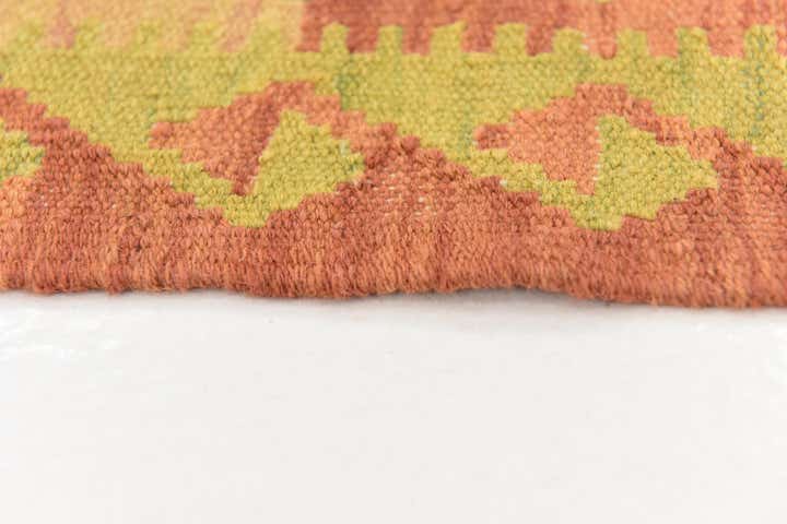3' 3 x 4' 10 Hand Woven Kilim Waziri Wool Rug