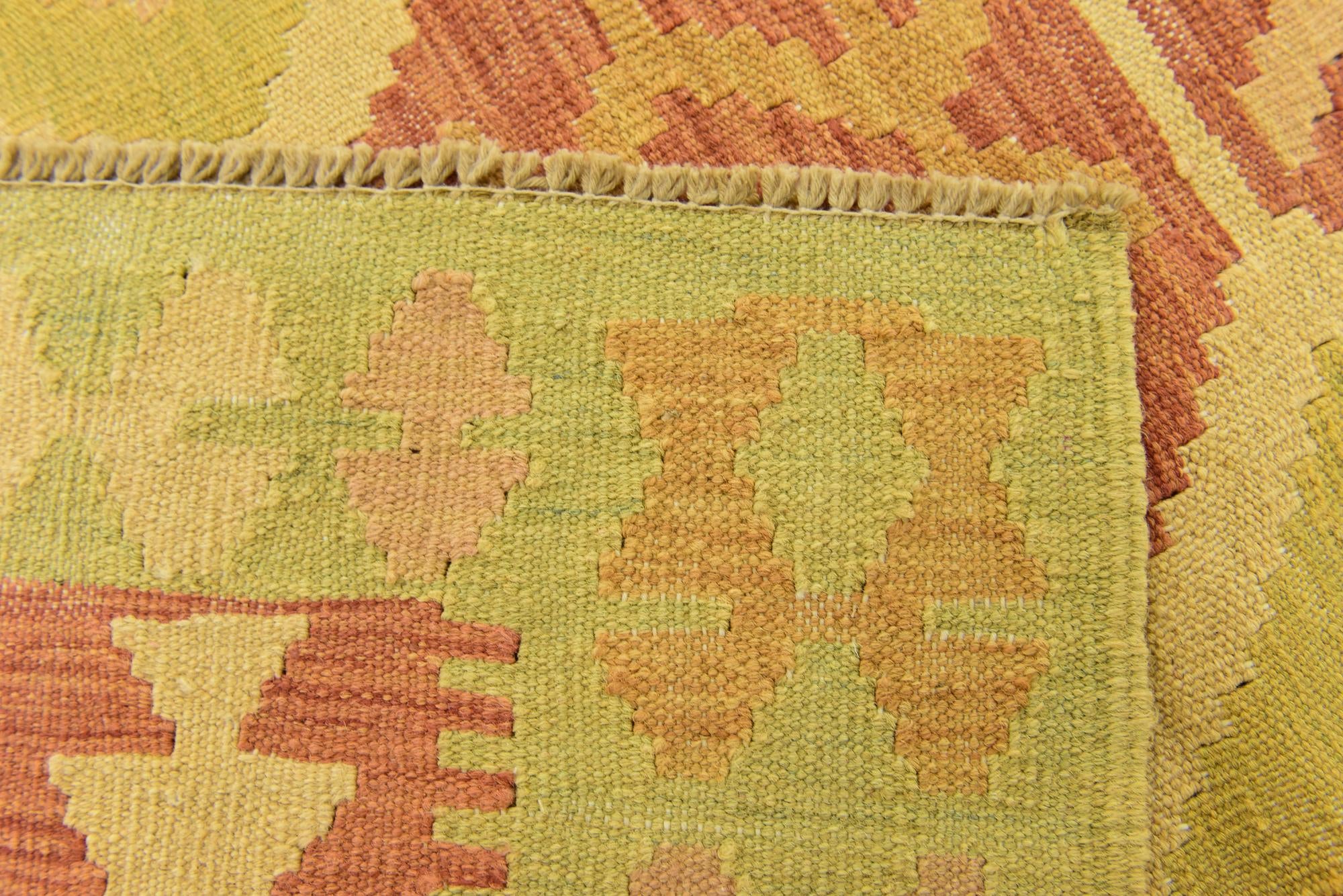 3' 3 x 5' Hand Woven Kilim Waziri Wool Rug