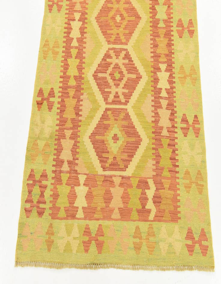 Detail image of 3' 3 x 5'  Hand Woven Kilim Waziri Wool Rug