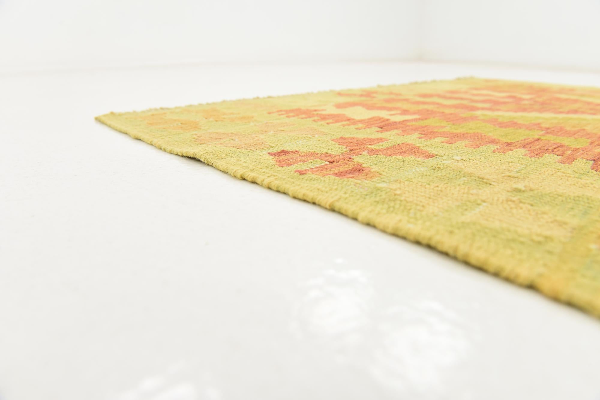 3' 3 x 5' Hand Woven Kilim Waziri Wool Rug