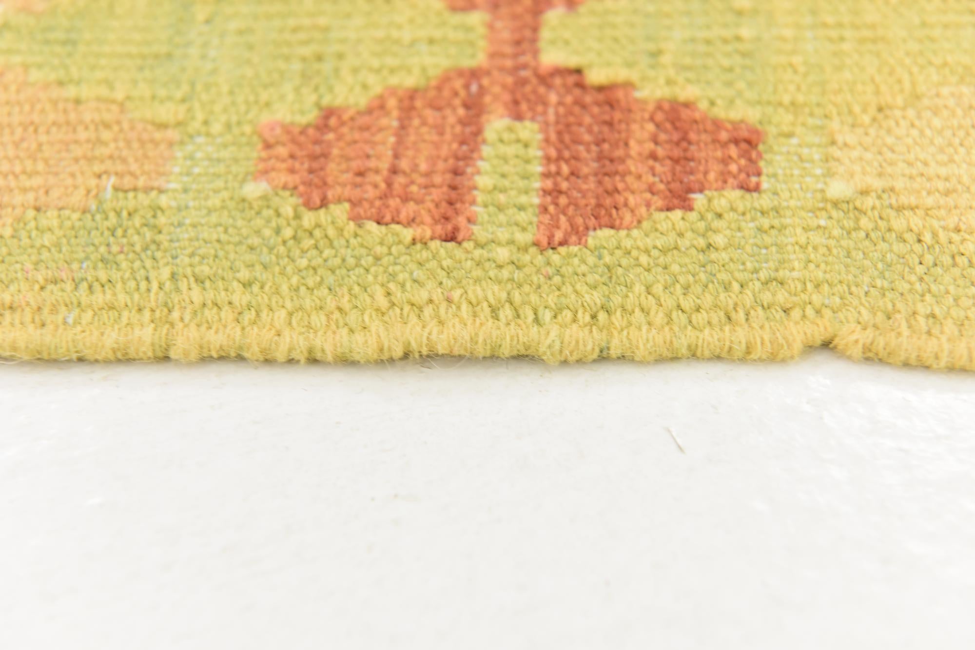 3' 3 x 5' Hand Woven Kilim Waziri Wool Rug