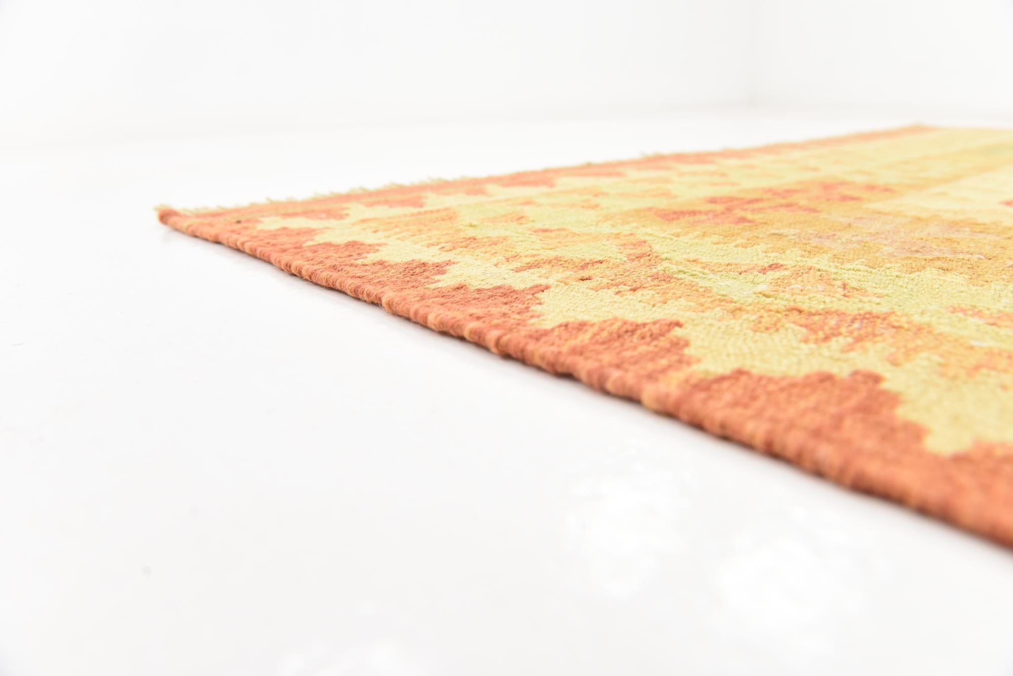 4' 10 x 6' 8 Hand Woven Kilim Waziri Wool Rug