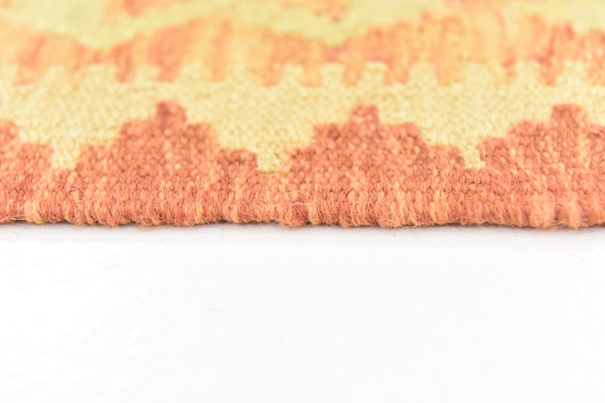 4' 10 x 6' 8 Hand Woven Kilim Waziri Wool Rug