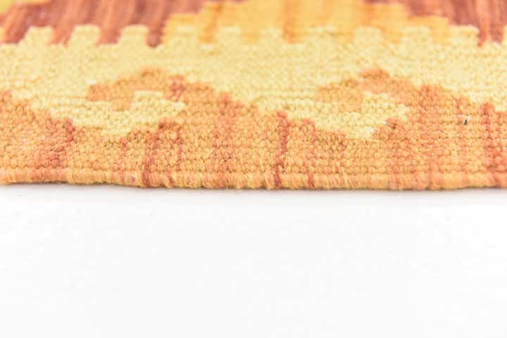 4' 10 x 6' 5 Hand Woven Kilim Waziri Wool Rug
