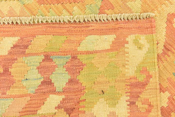 5' x 6' 8 Hand Woven Kilim Waziri Wool Rug