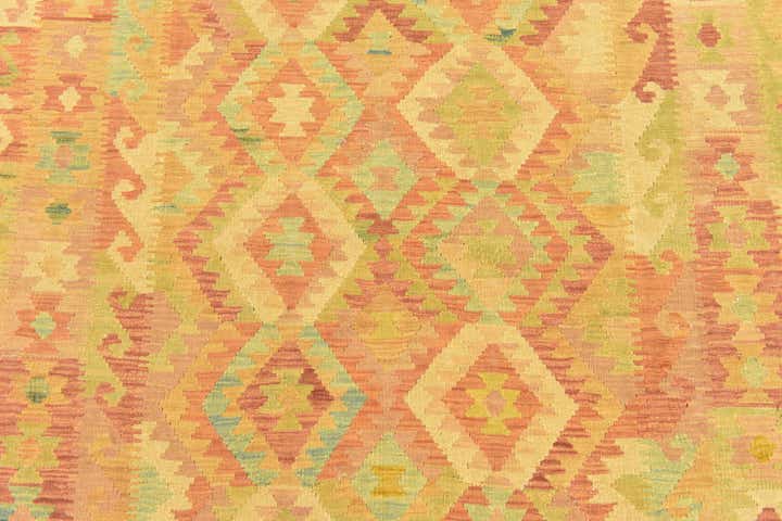 5' x 6' 8 Hand Woven Kilim Waziri Wool Rug