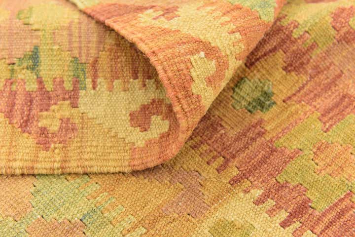 5' x 6' 8 Hand Woven Kilim Waziri Wool Rug