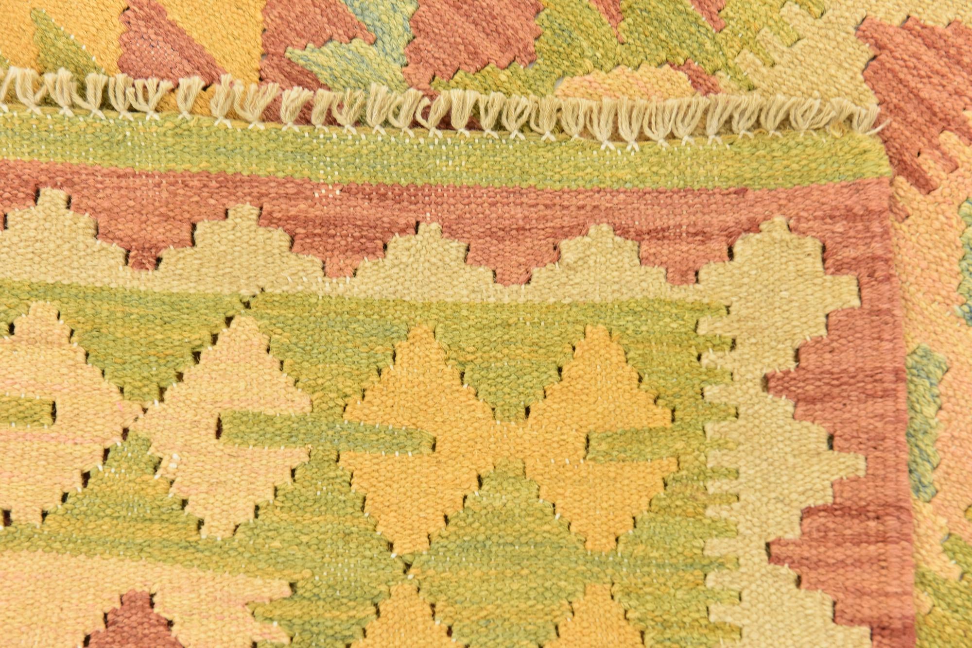 150cm x 200cm Tejido a mano Kilim Waziri Alfombra Lana