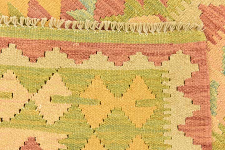 5' x 6' 7 Hand Woven Kilim Waziri Wool Rug