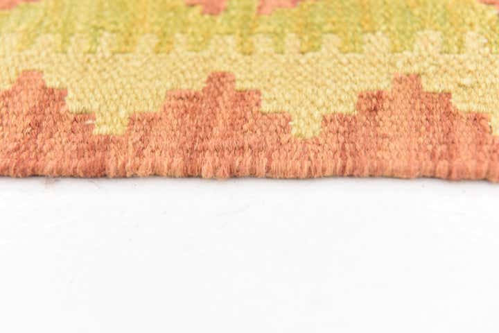 5' x 6' 7 Hand Woven Kilim Waziri Wool Rug