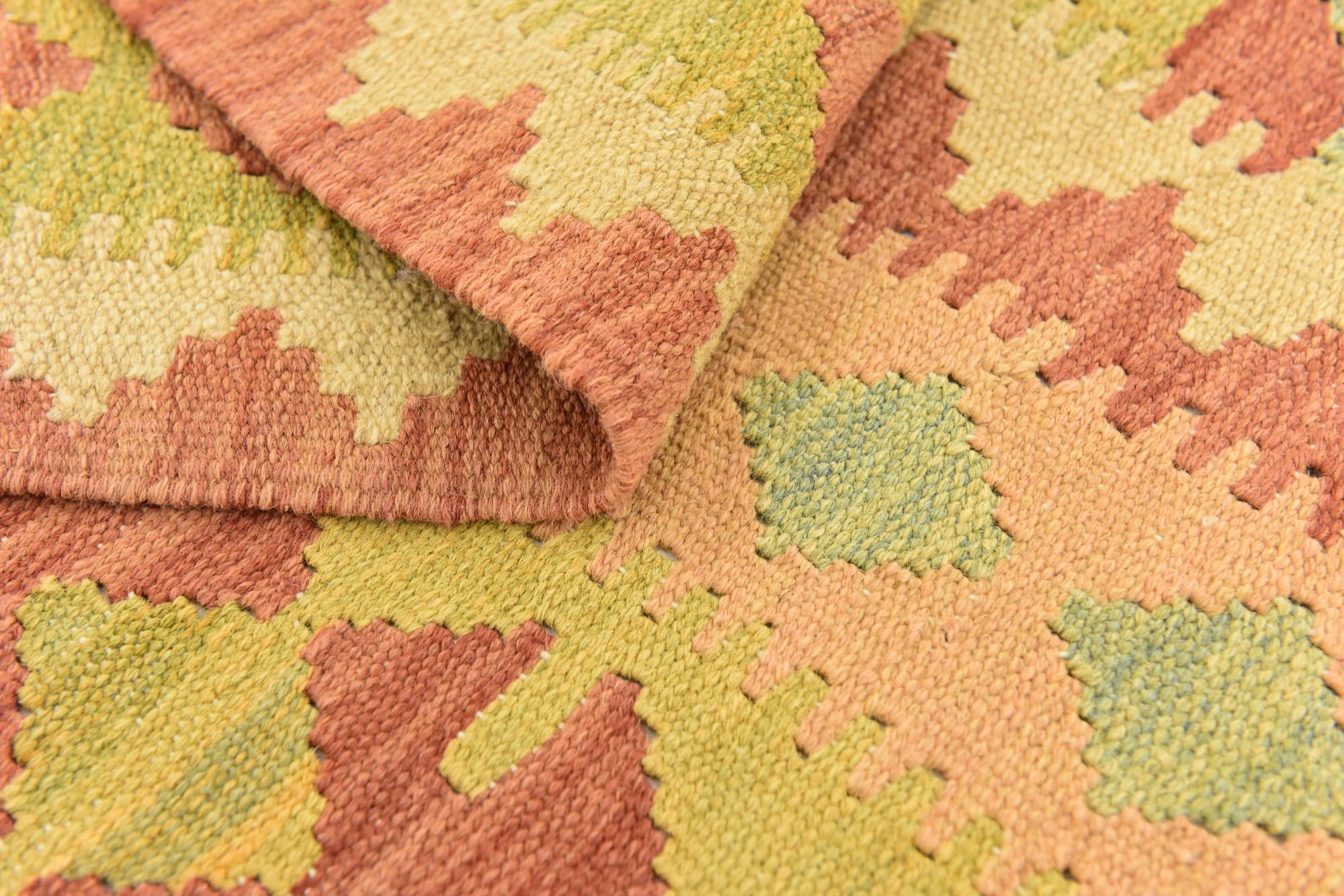 150cm x 200cm Tejido a mano Kilim Waziri Alfombra Lana