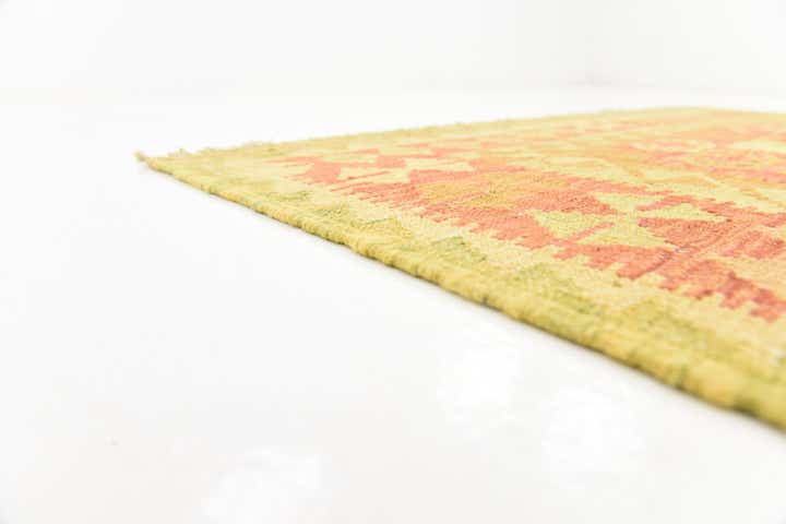 3' 8 x 6' Hand Woven Kilim Waziri Wool Rug