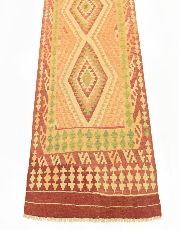 Detail image of 3' 6 x 6'  Hand Woven Kilim Waziri Wool Rug