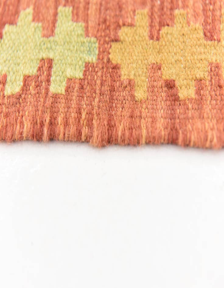 Detail image of 3' 6 x 6'  Hand Woven Kilim Waziri Wool Rug