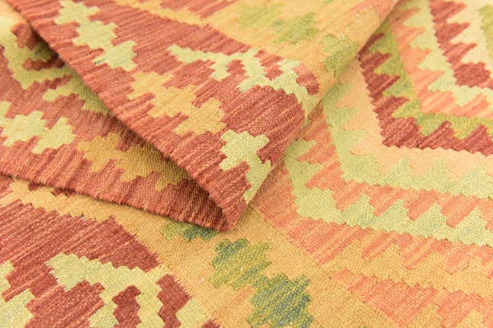 3' 6 x 6' Hand Woven Kilim Waziri Wool Rug