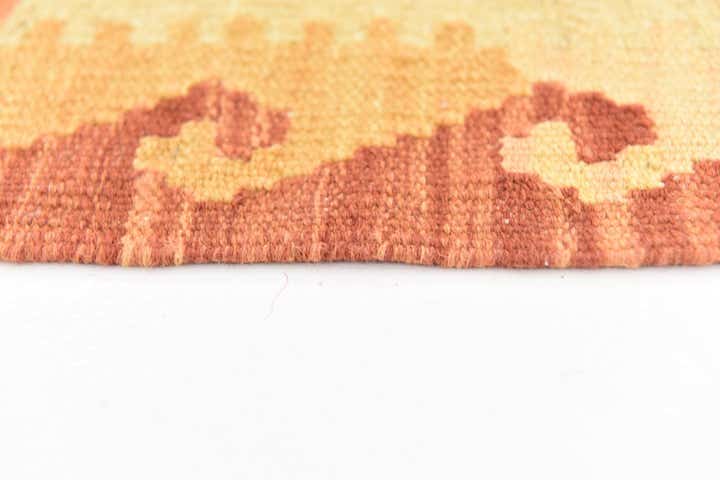 4' x 5' 9 Hand Woven Kilim Waziri Wool Rug