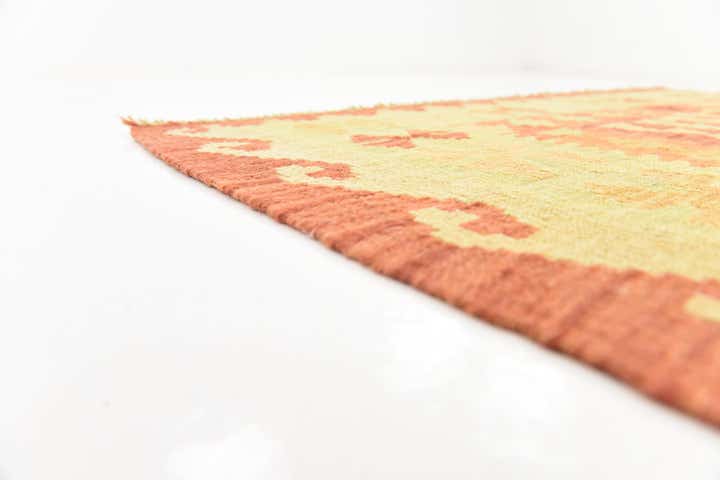 4' 10 x 6' 4 Hand Woven Kilim Waziri Wool Rug