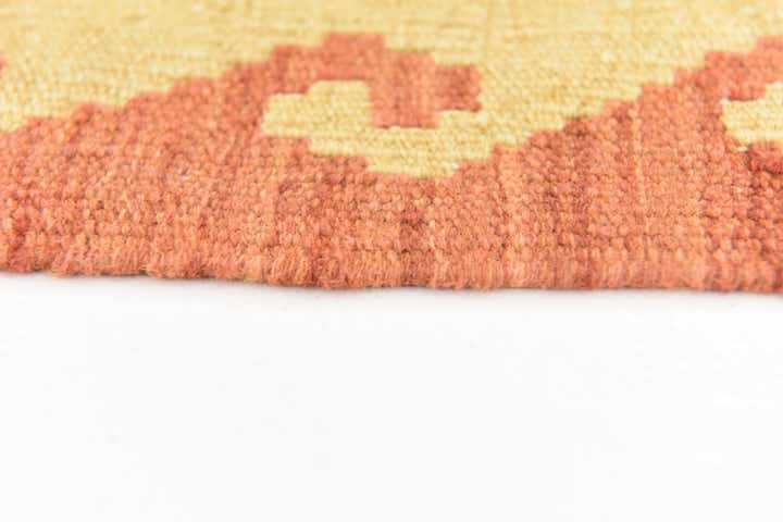 4' 10 x 6' 4 Hand Woven Kilim Waziri Wool Rug