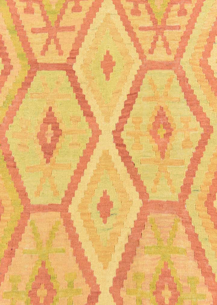4' 9 x 6' 5 Hand Woven Kilim Waziri Wool Rug