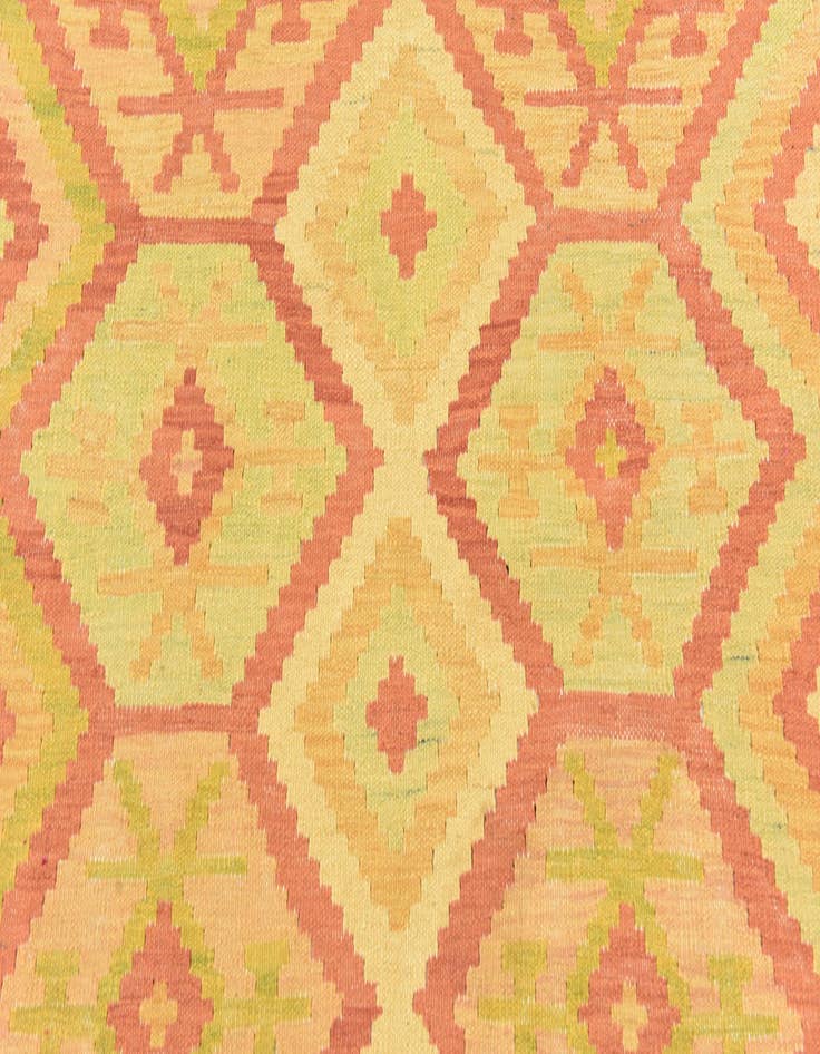 Detail image of 4' 9 x 6' 5 Hand Woven Kilim Waziri Wool Rug