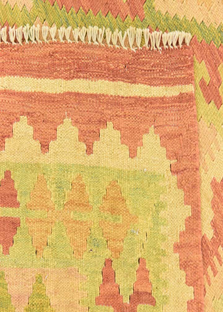 4' 10 x 6' 7 Hand Woven Kilim Waziri Wool Rug