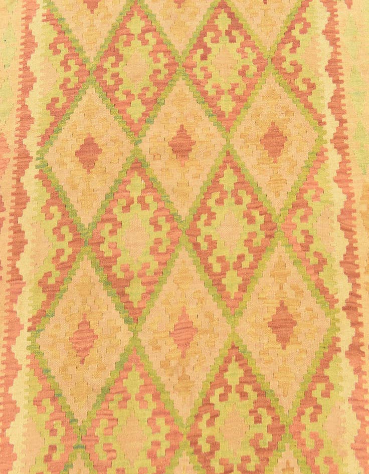 Detail image of 4' 10 x 6' 7 Hand Woven Kilim Waziri Wool Rug