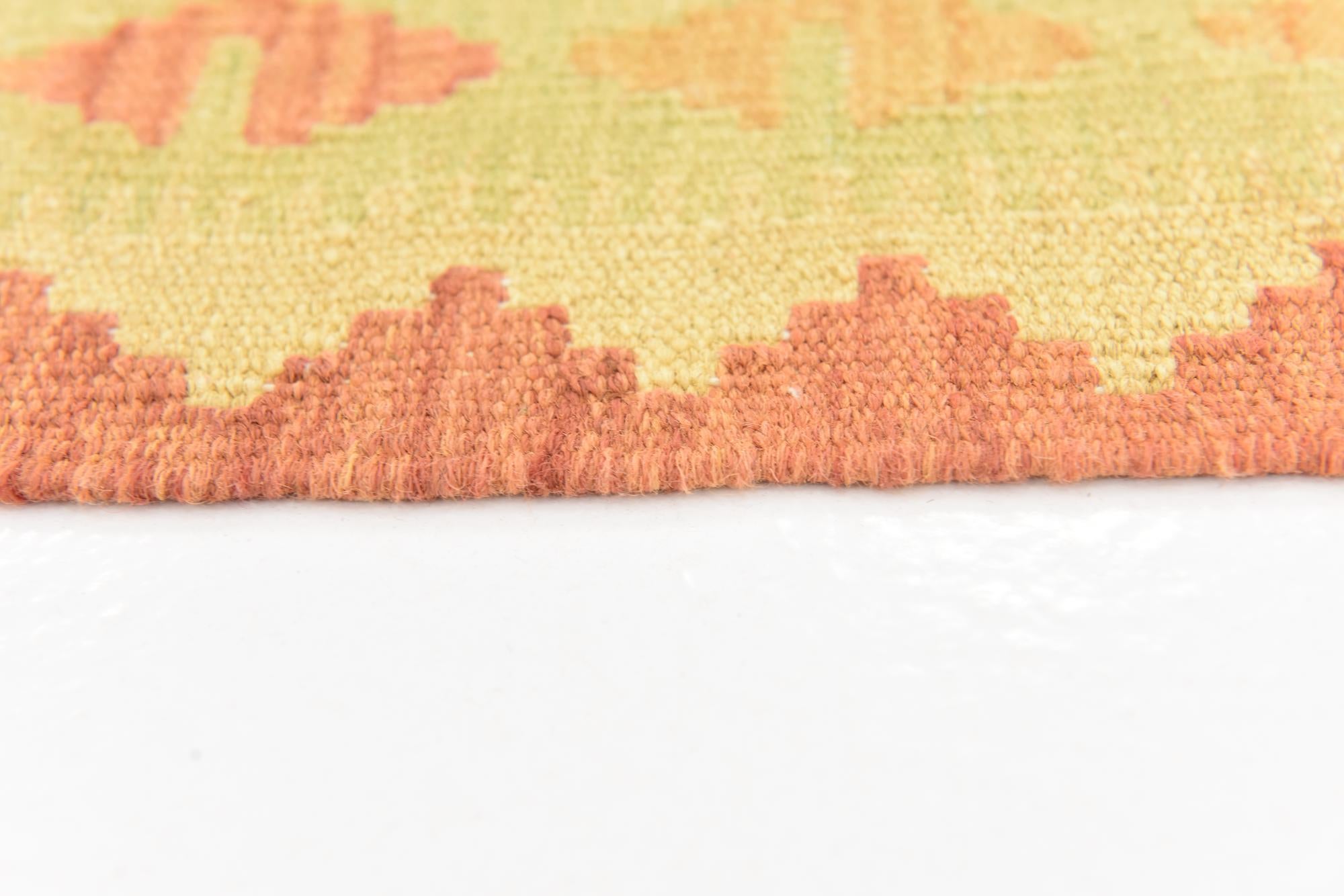 4' 10 x 6' 7 Hand Woven Kilim Waziri Wool Rug