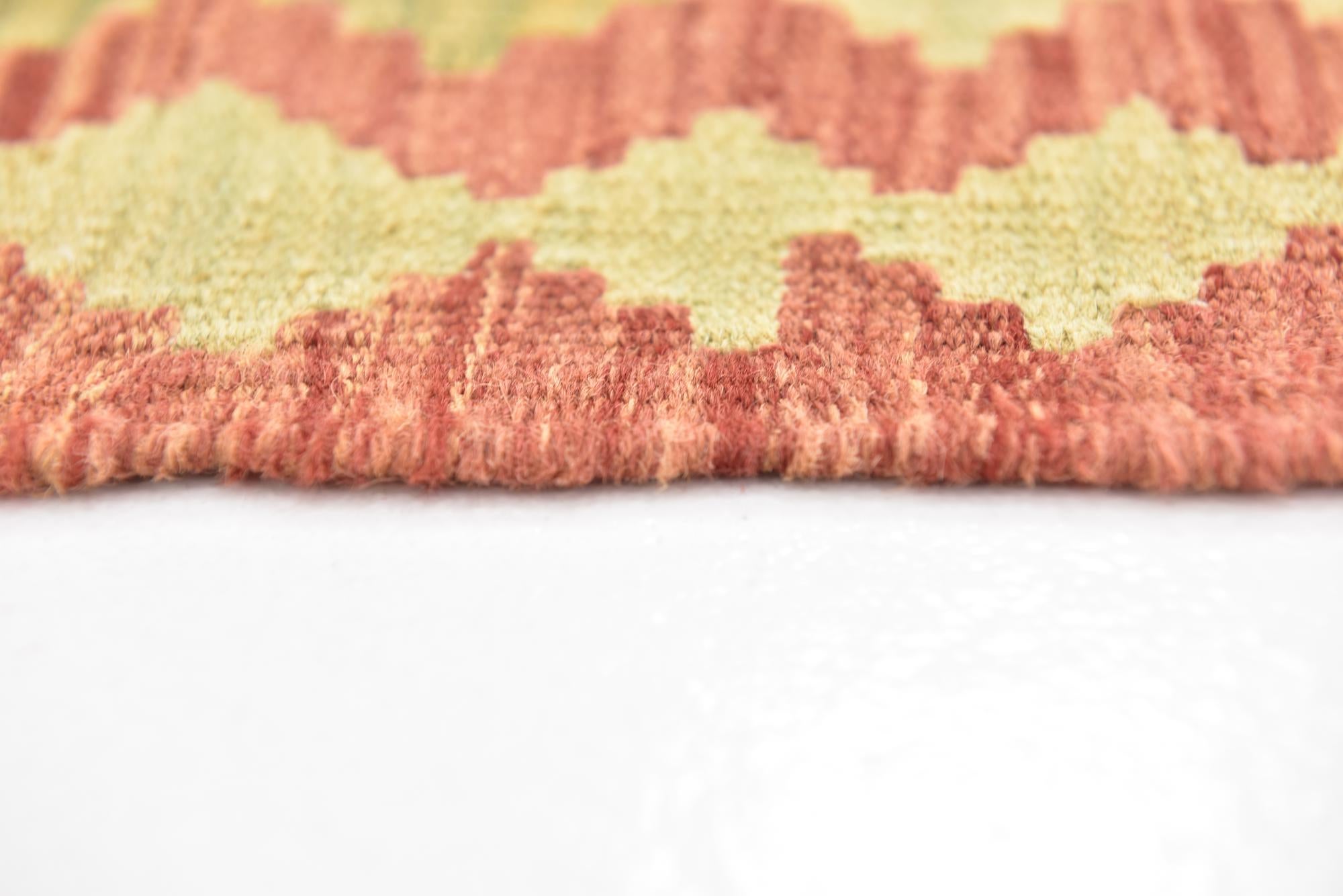 3' 7 x 5' Hand Woven Kilim Waziri Wool Rug