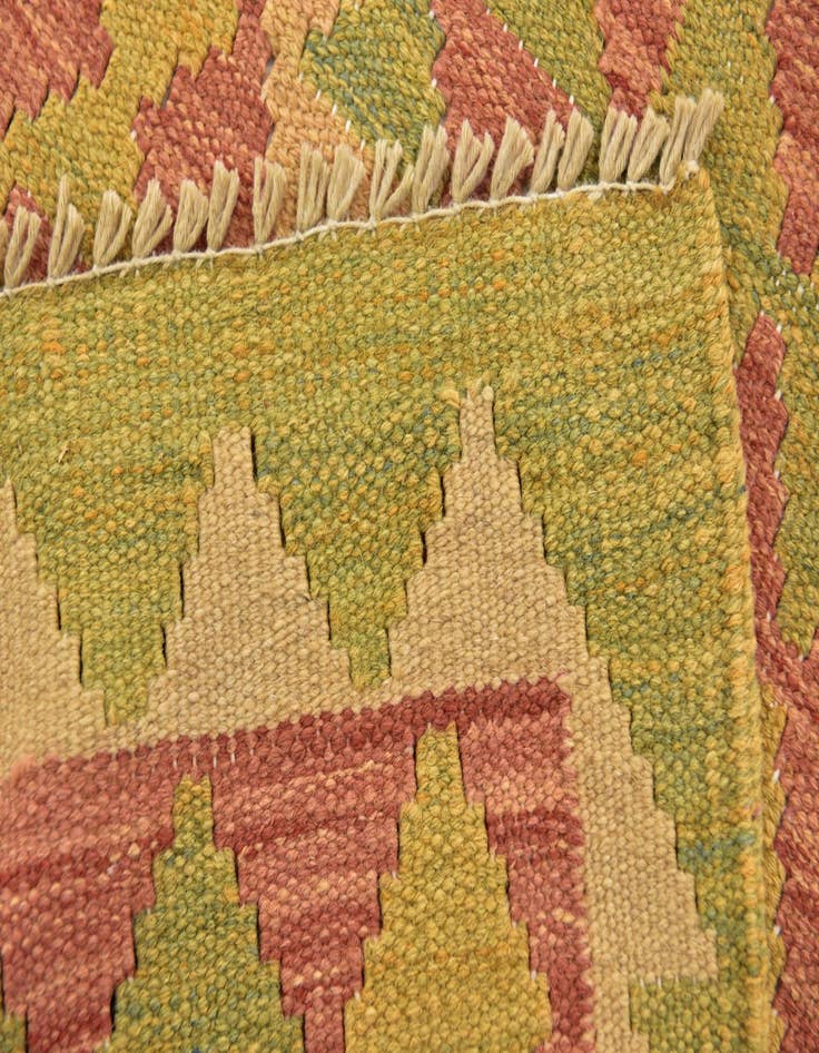 Detail image of 3' x 5' 2  Hand Woven Kilim Waziri Wool Rug