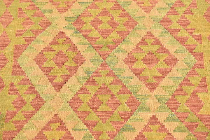 3' x 5' 2 Hand Woven Kilim Waziri Wool Rug